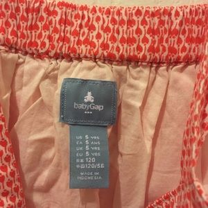 Orange and white dress